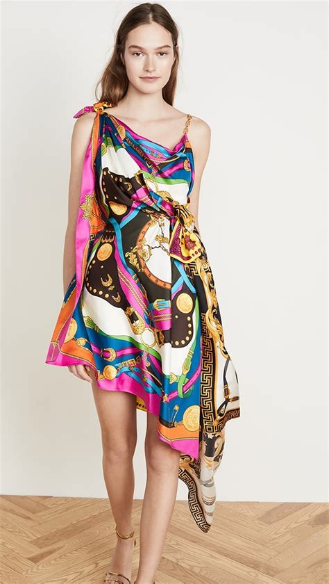 versace abito donna tessuto dress|VERSACE.